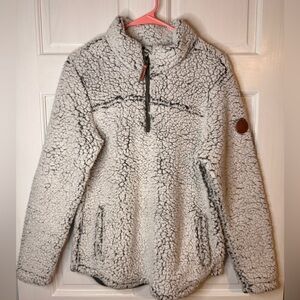 Alpine Design Gray Sherpa Pullover